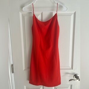 Chic Scarlet Mini Dress